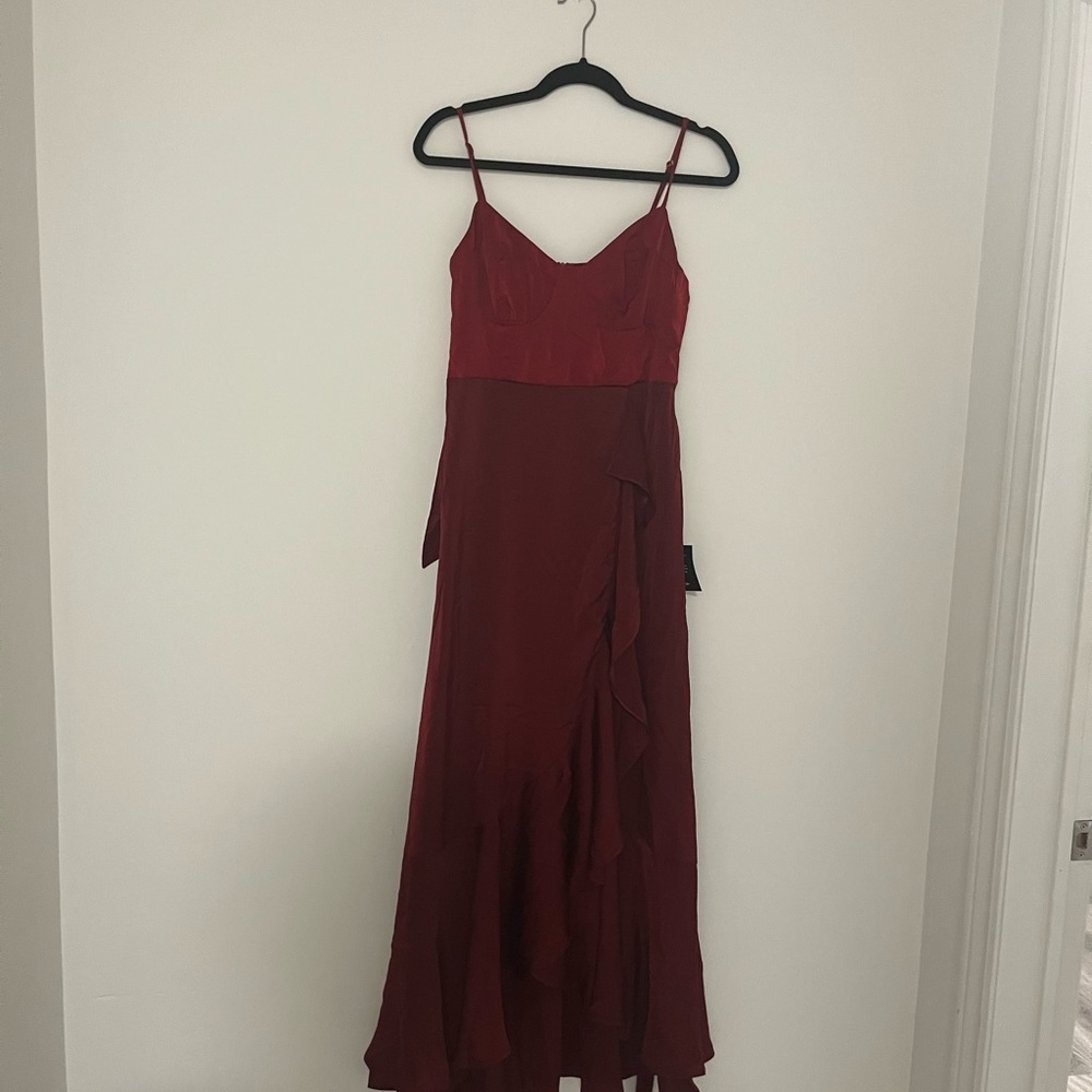 Lulu’s Two Tone Red Dress